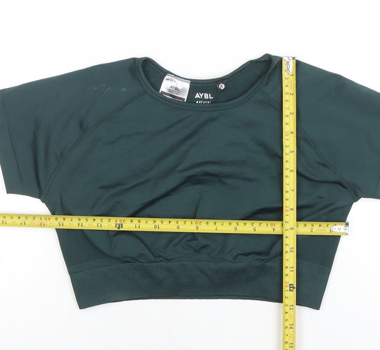 Womens UK Size L AYBL Green Gym & Training Yoga Running & Jogging T-Shirt