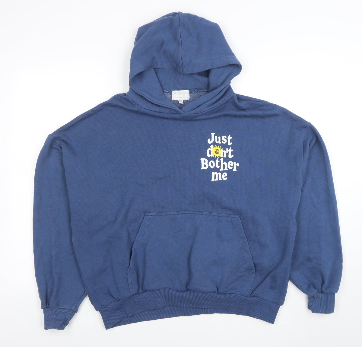 Teens UK Size M Pull&Bear Blue Pullover Hoodie