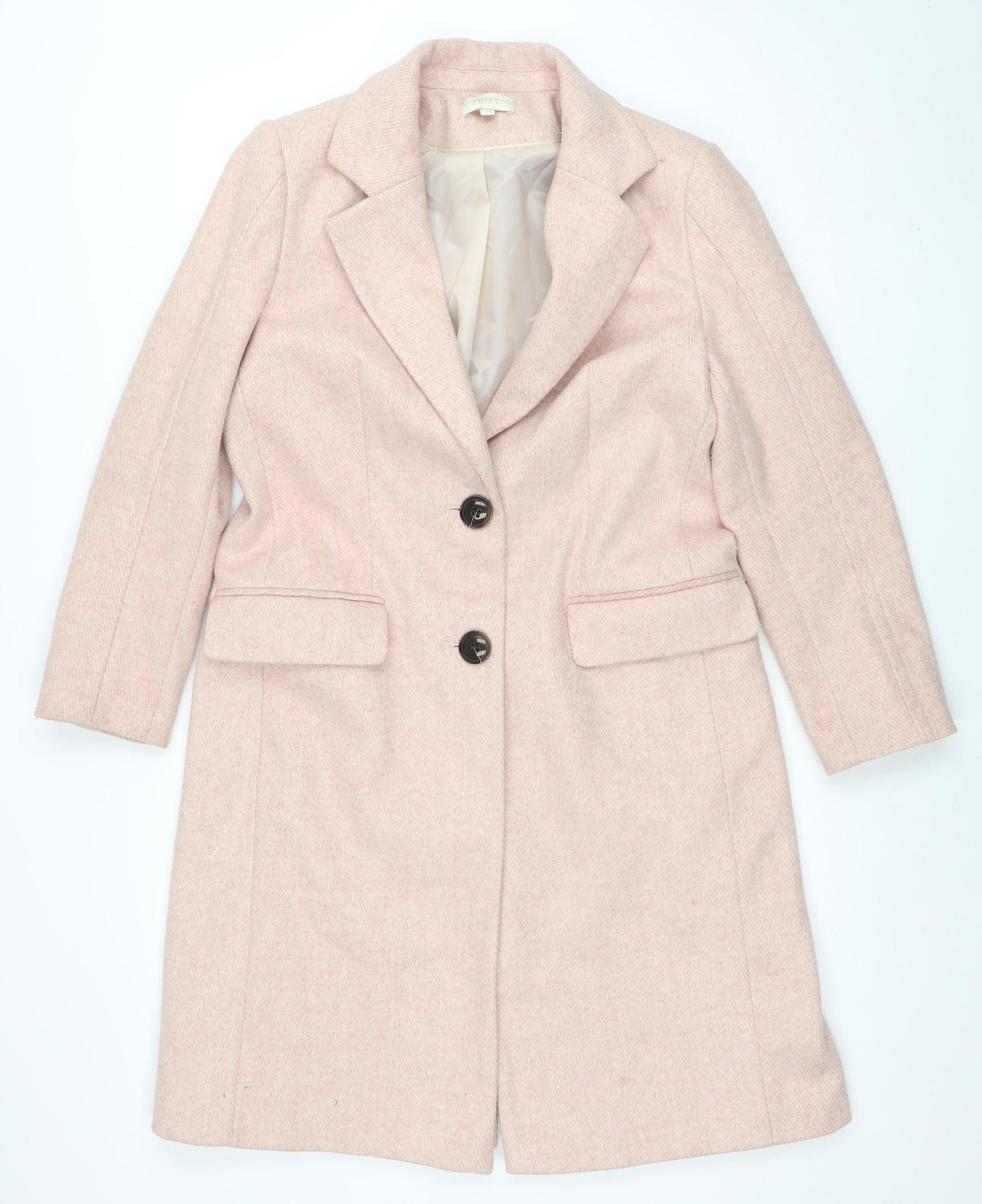 Womens UK Size 14 NEXT Beige Overcoat