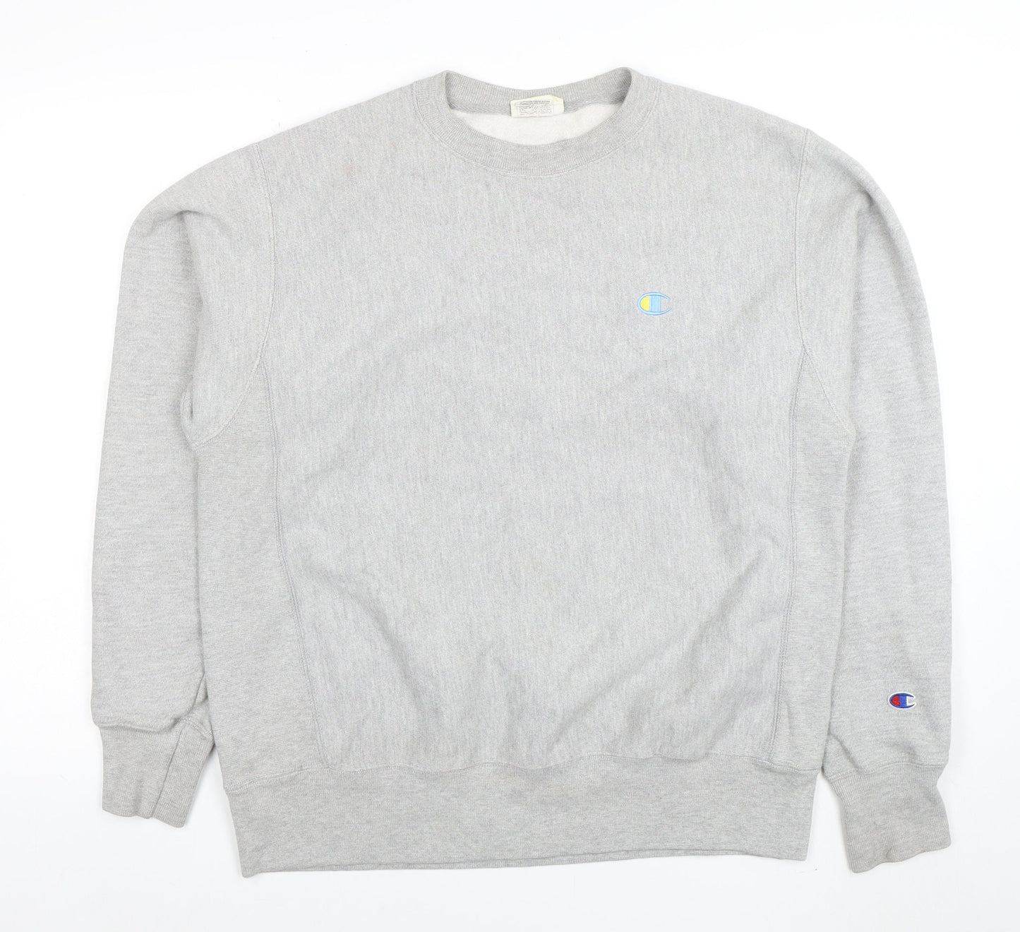 Mens UK Size M Champion Grey Pullover Sweatshirt