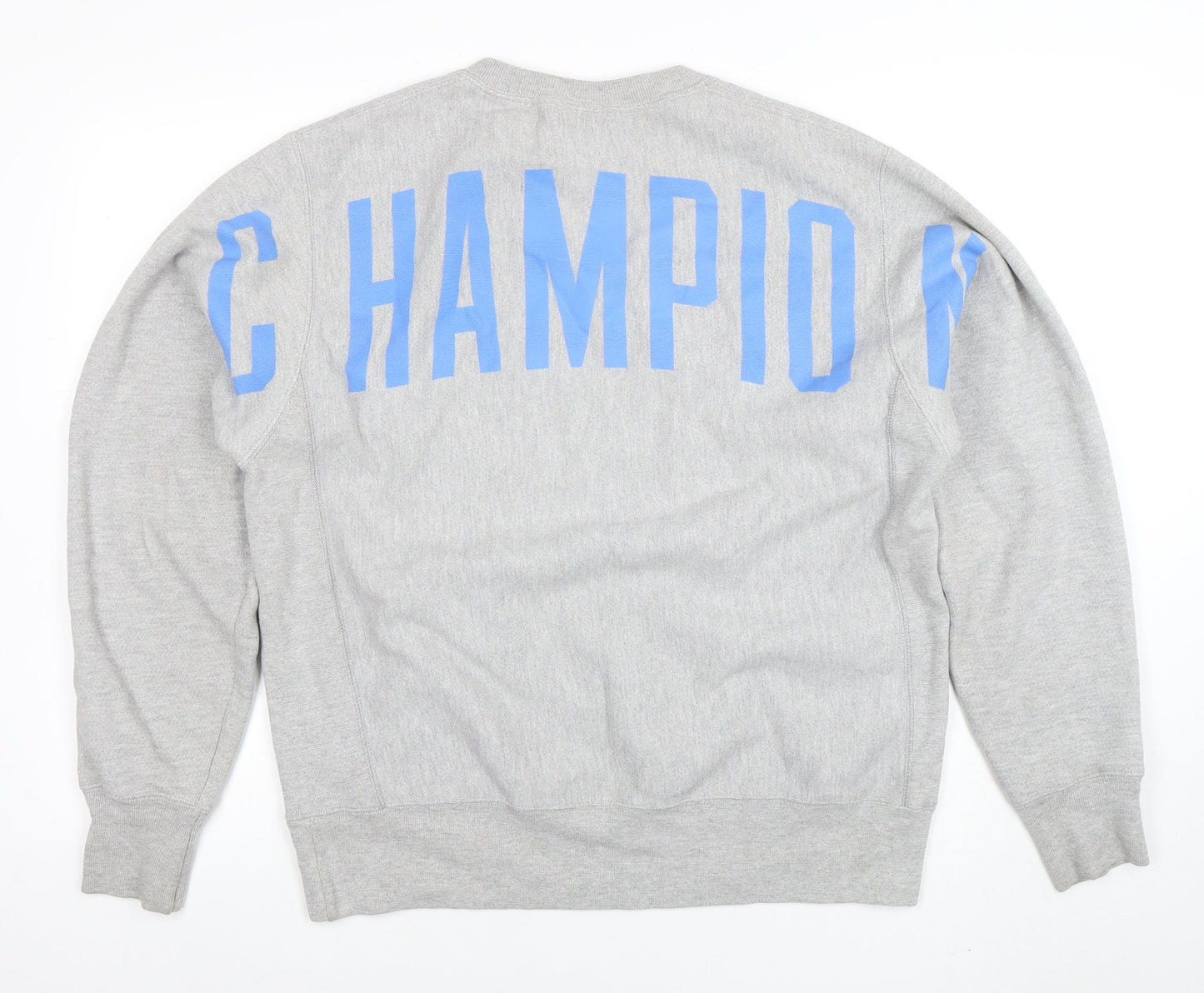 Mens UK Size M Champion Grey Pullover Sweatshirt