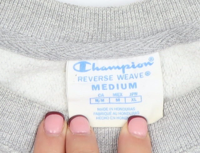 Mens UK Size M Champion Grey Pullover Sweatshirt