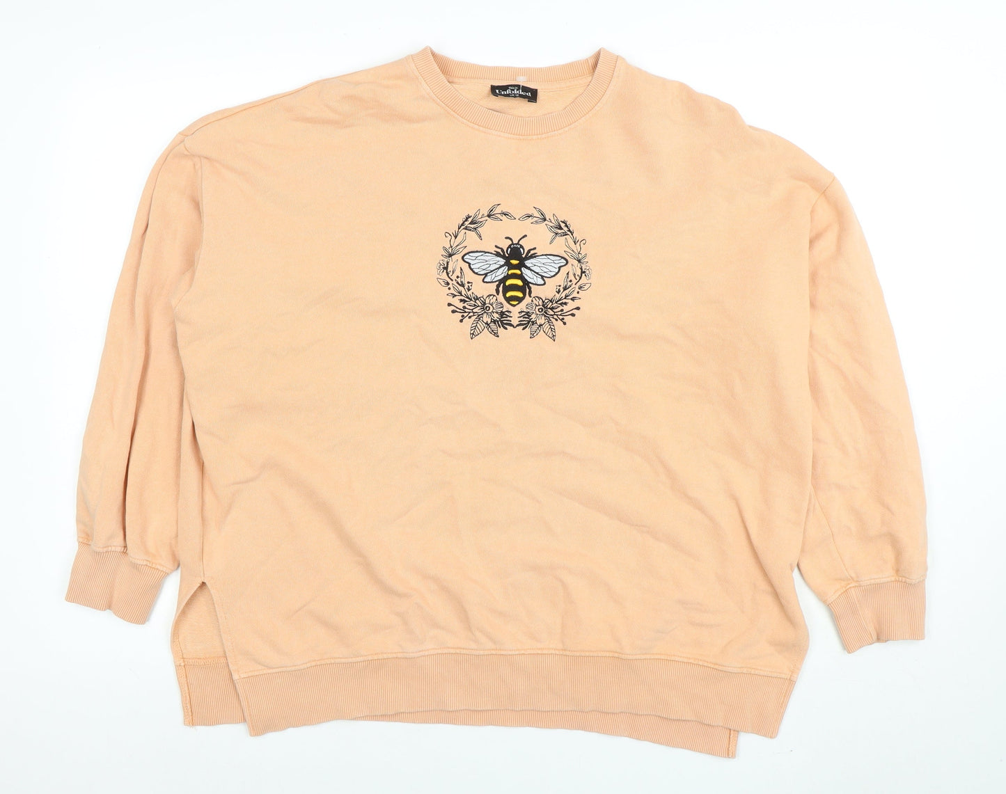 Womens UK Size 12 This Unfolded Beige Pullover Sweatshirt