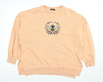 Womens UK Size 12 This Unfolded Beige Pullover Sweatshirt