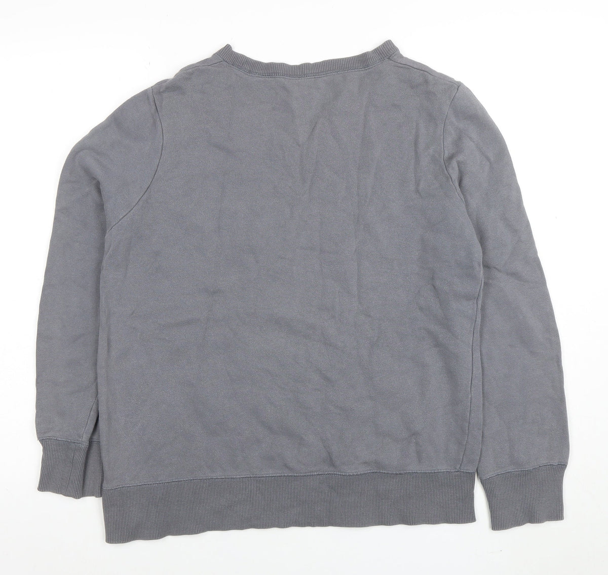 Bossini Boys Grey Penguin Graphic Long Sleeve Pullover Sweatshirt L