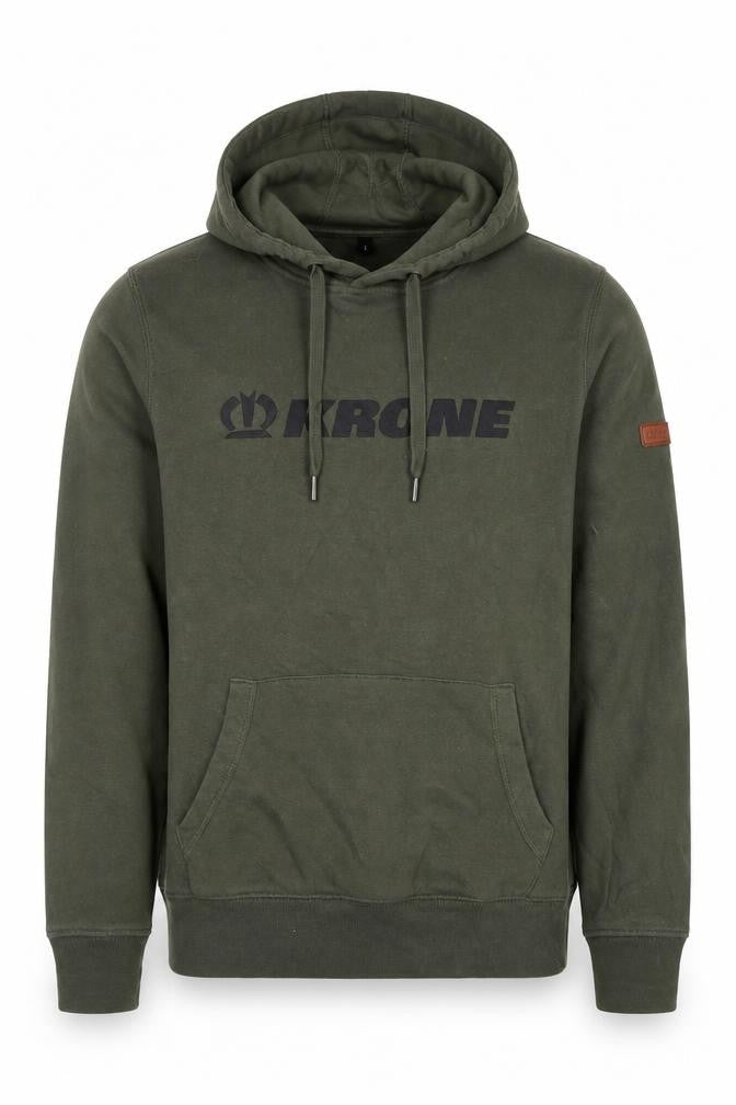 Mens UK Size S Krone Green Pullover Hoodie