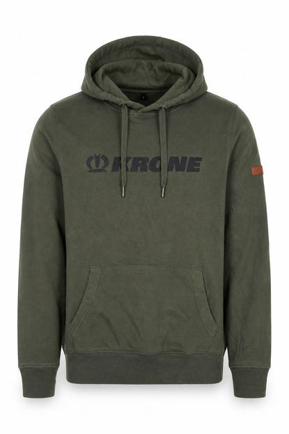 Mens UK Size S Krone Green Pullover Hoodie