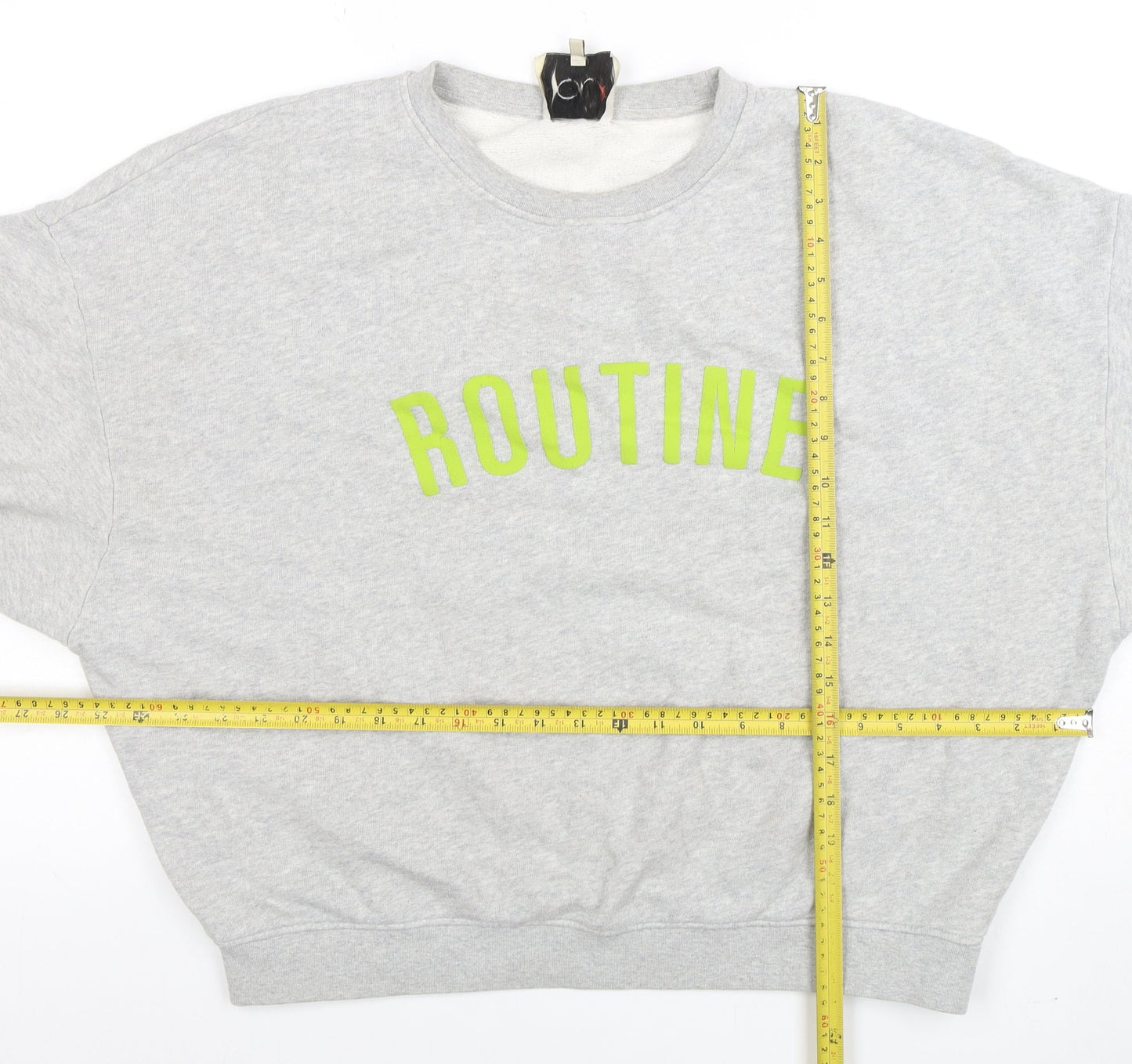Womens UK Size S Oui Grey Pullover Sweatshirt