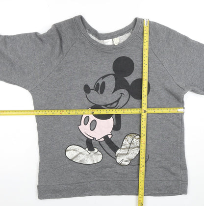 Womens UK Size M Disney Grey Pullover Sweatshirt