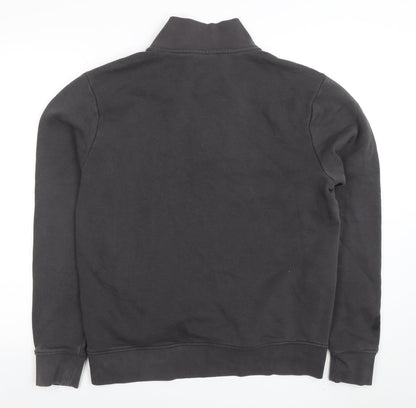 Mens UK Size M Tee Jays Black Pullover Sweatshirt