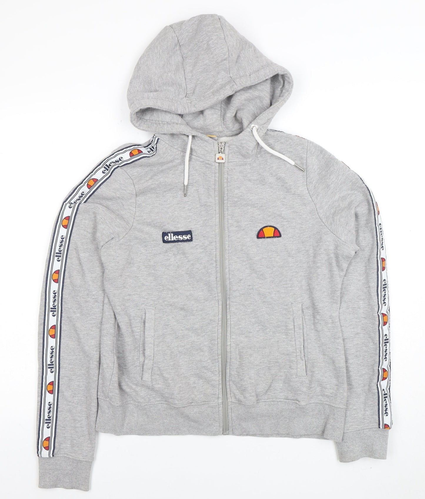 Womens UK Size 12 ellesse Grey Full Zip Hoodie