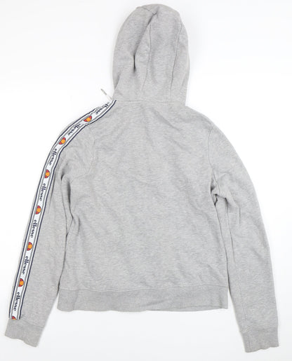 Womens UK Size 12 ellesse Grey Full Zip Hoodie