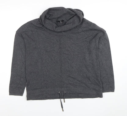 Womens UK Size S Marble Grey Pullover Sweatshirt