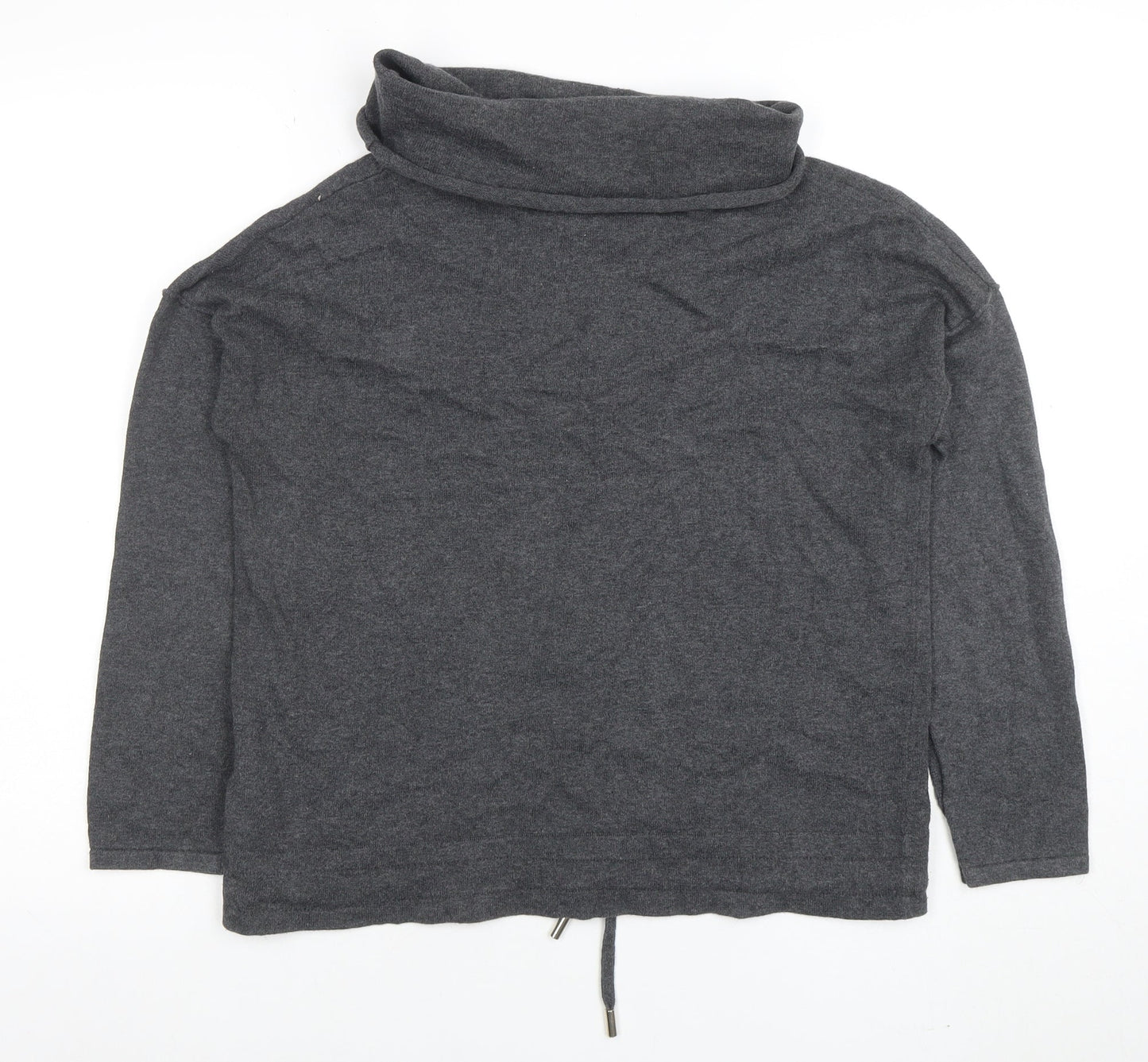 Womens UK Size S Marble Grey Pullover Sweatshirt