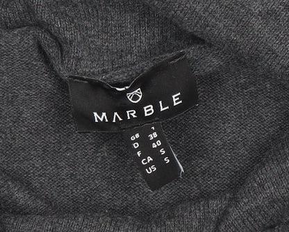 Womens UK Size S Marble Grey Pullover Sweatshirt