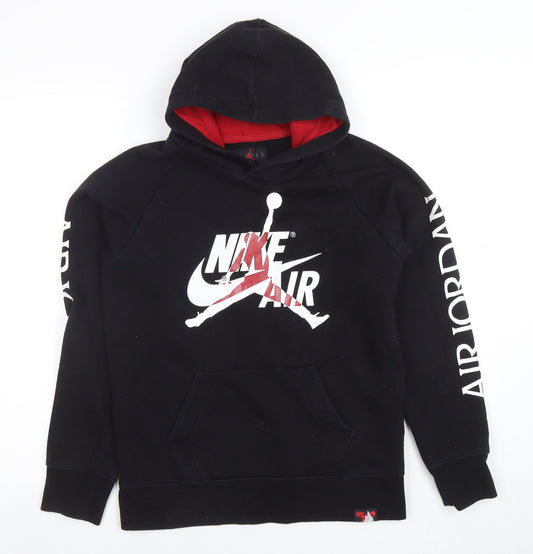 Boys UK Size 12-13 Years Nike Black Pullover Hoodie