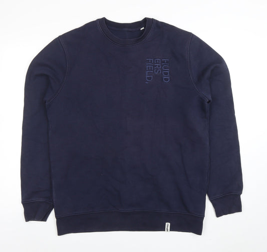Mens UK Size L Stanley Stella Blue Pullover Sweatshirt