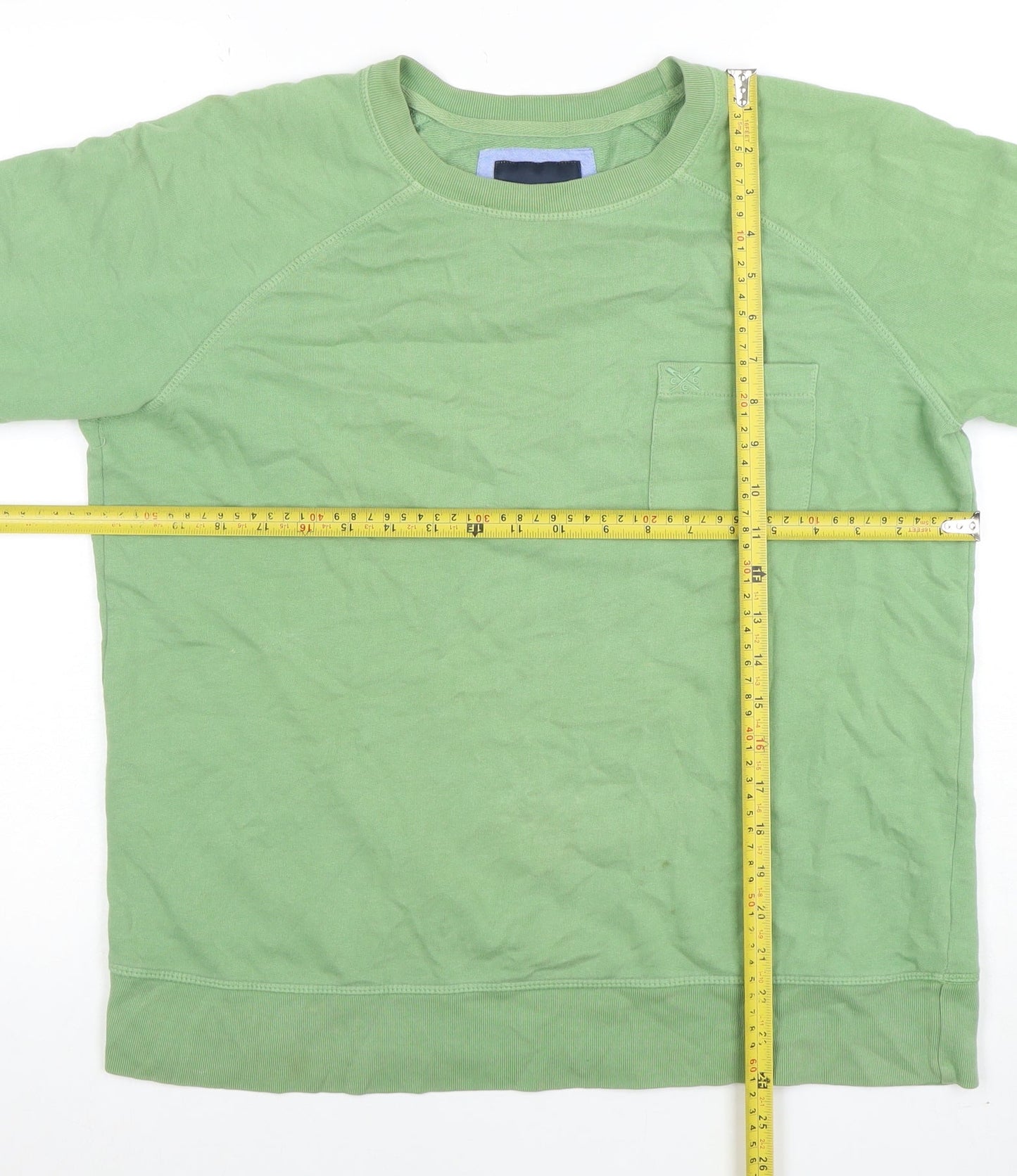 Womens UK Size 12 Crew Clothing Company Green Pullover Sweatshirt