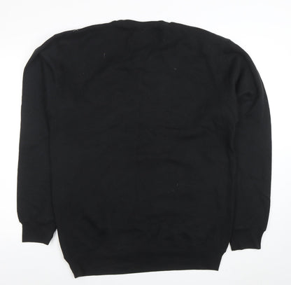 Mens UK Size XL Martes Clothing Black Pullover Sweatshirt