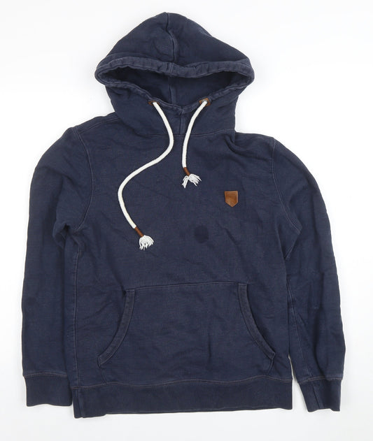 Mens UK Size M JACK & JONES Blue Pullover Hoodie