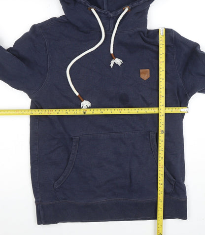 Mens UK Size M JACK & JONES Blue Pullover Hoodie