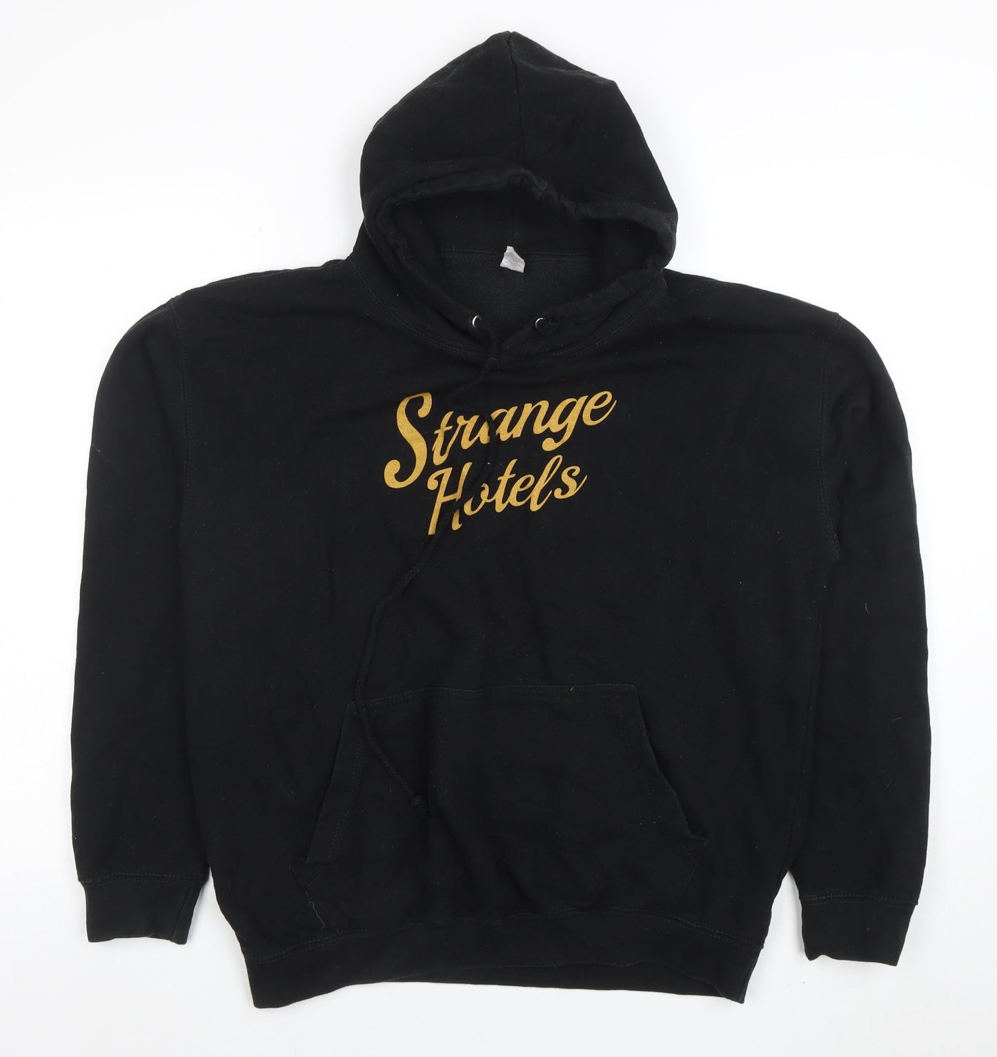 Mens UK Size L Just Hoods Black Pullover Hoodie