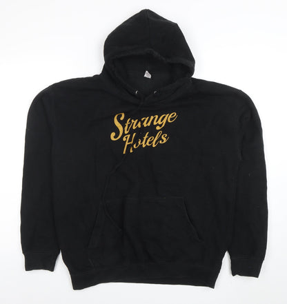 Mens UK Size L Just Hoods Black Pullover Hoodie