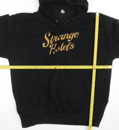 Mens UK Size L Just Hoods Black Pullover Hoodie