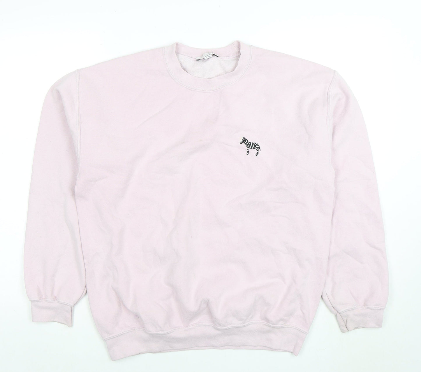 Womens UK Size M Topshop Pink Pullover Sweatshirt