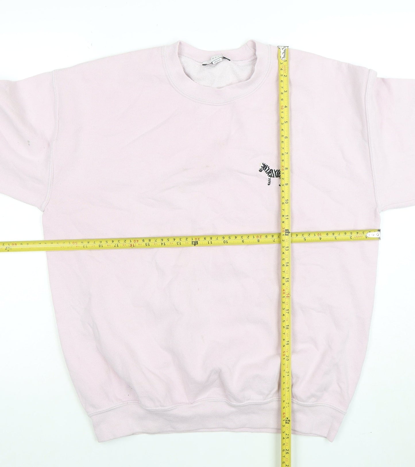 Womens UK Size M Topshop Pink Pullover Sweatshirt