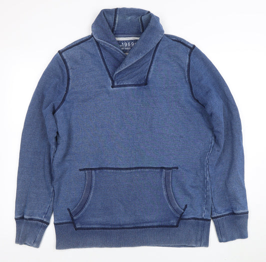 Mens UK Size L Gap Blue Pullover Sweatshirt