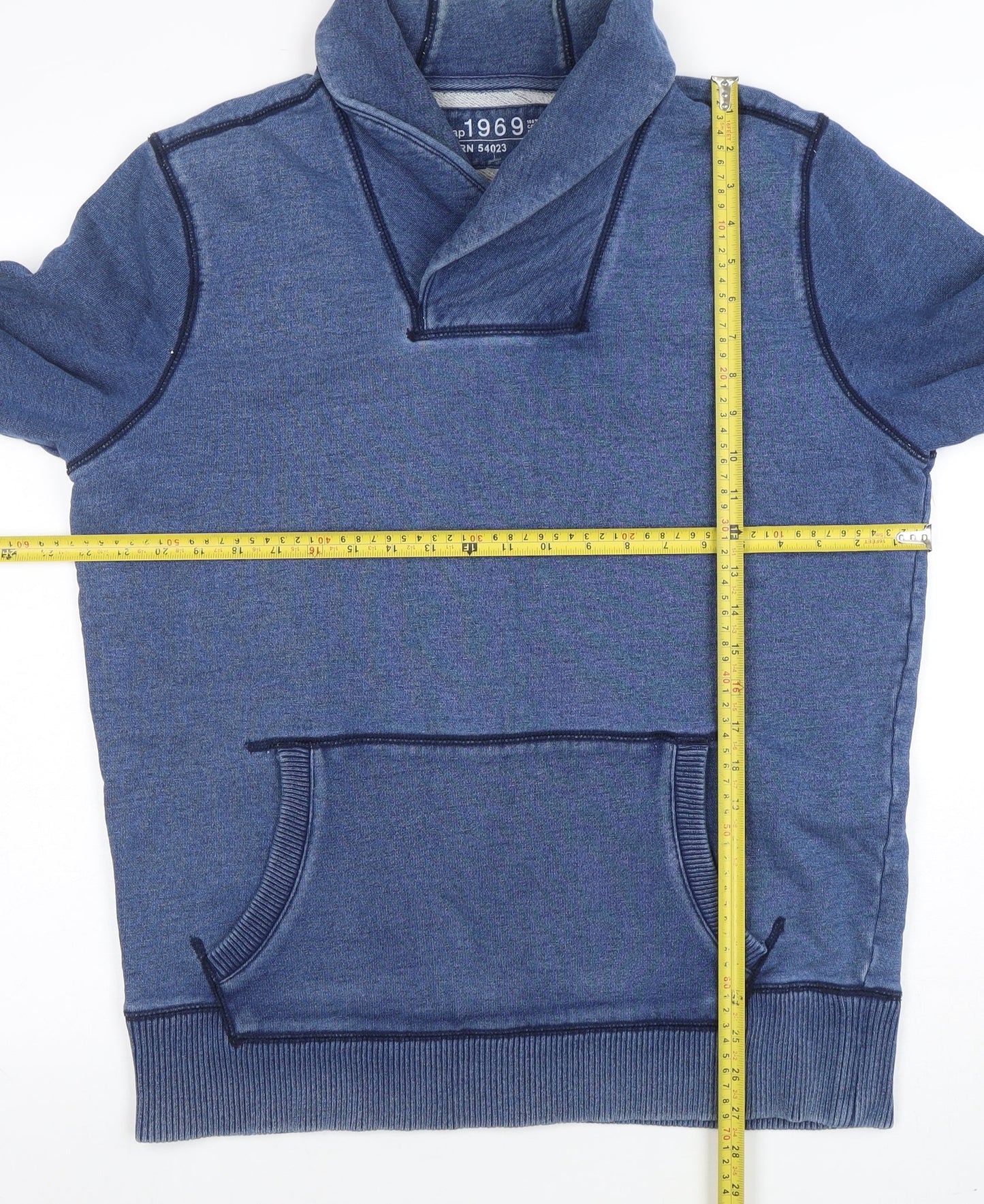 Mens UK Size L Gap Blue Pullover Sweatshirt