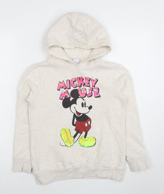 Girls UK Size 10 Years NEXT Beige Pullover Hoodie