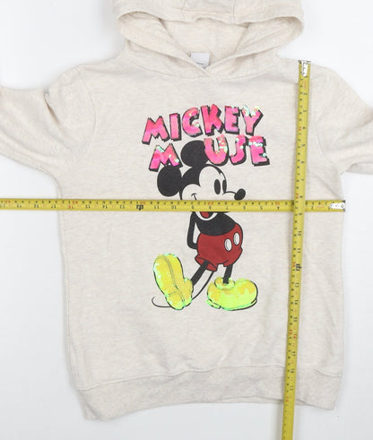 Girls UK Size 10 Years NEXT Beige Pullover Hoodie