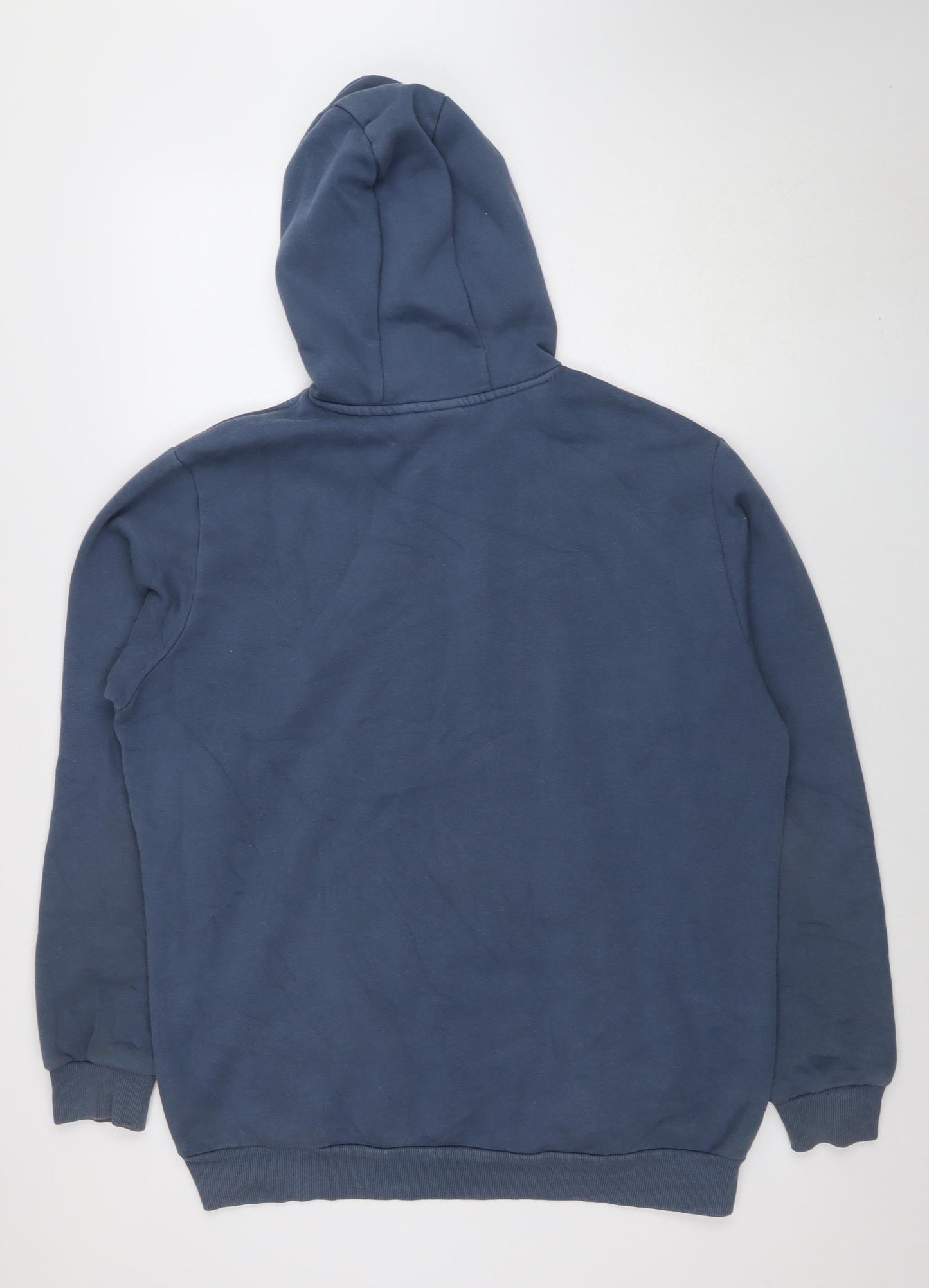 Mens UK Size L adidas Blue Pullover Hoodie
