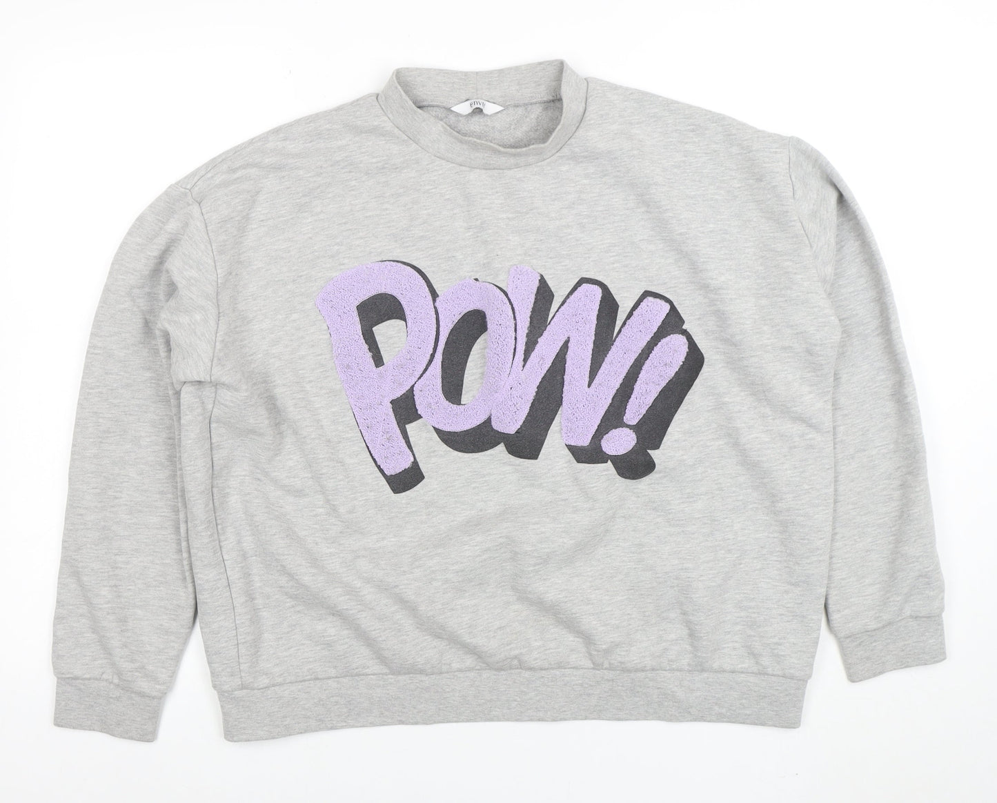 Womens UK Size S Envii Grey Pullover Sweatshirt