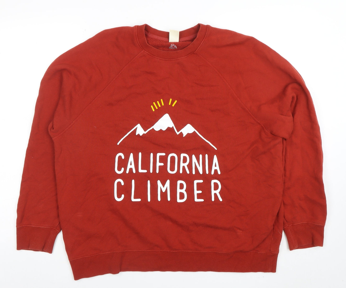 Womens UK Size XL Uniqlo Red Pullover Sweatshirt