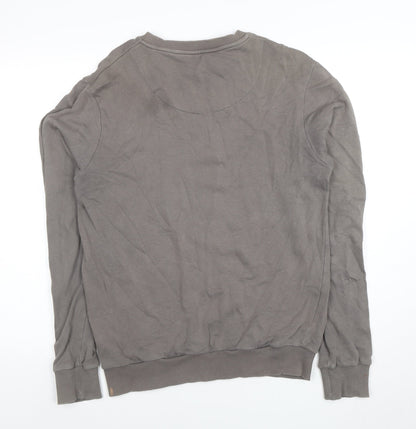 Mens UK Size S 15-LDN/117 Twisted Soul Grey Pullover Sweatshirt