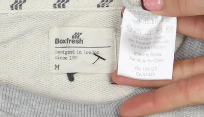 Mens UK Size M Boxfresh Grey Pullover Sweatshirt