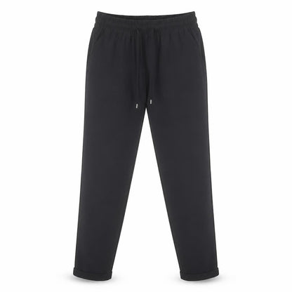 Womens UK Size S Zara Basic Regular Fit Jogger Black Trousers