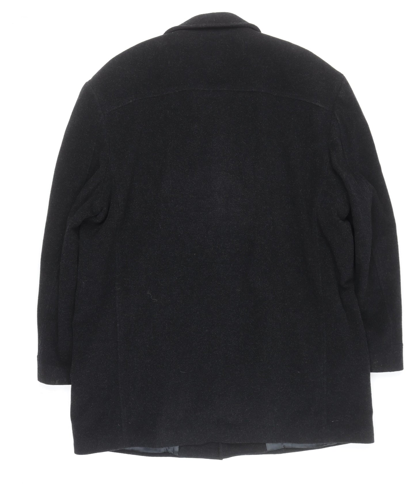 Mens UK Size M Kistermann Black Overcoat