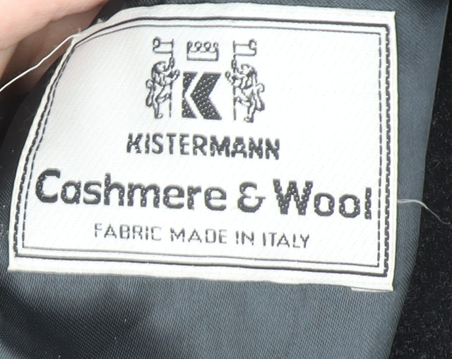 Mens UK Size M Kistermann Black Overcoat