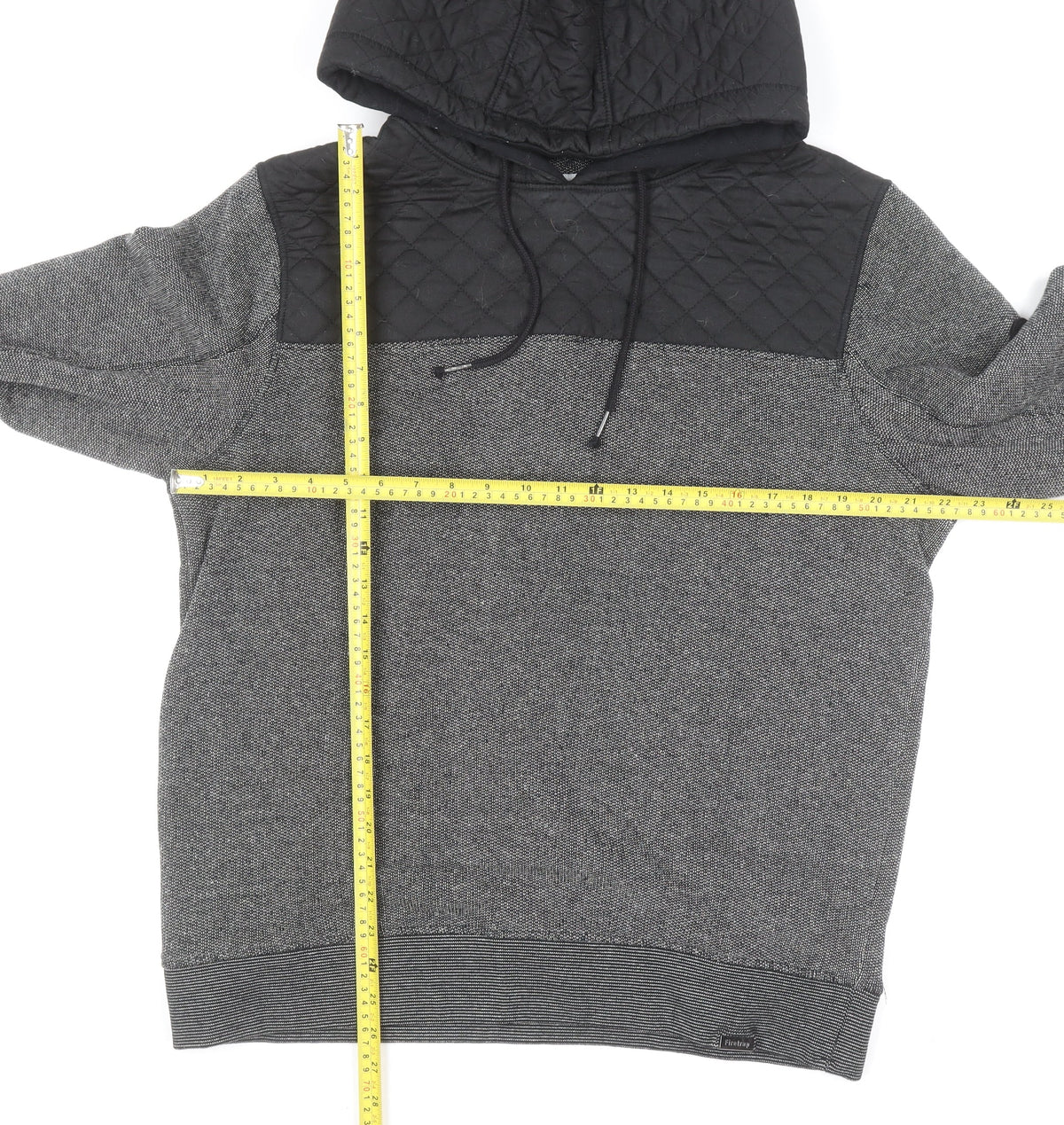 Mens UK Size L Firetrap Grey Pullover Hoodie
