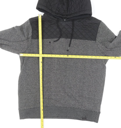 Mens UK Size L Firetrap Grey Pullover Hoodie