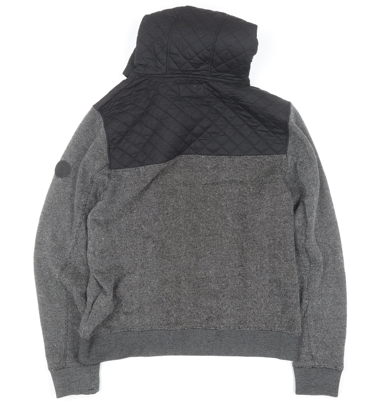 Mens UK Size L Firetrap Grey Pullover Hoodie