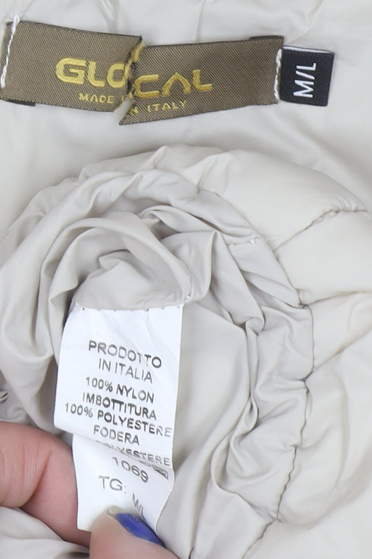 Womens UK Size M Glocal Beige Puffer Jacket