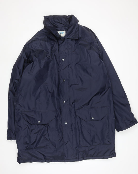 Mens UK Size 2XL Hazy Joe Blue Rain Coat