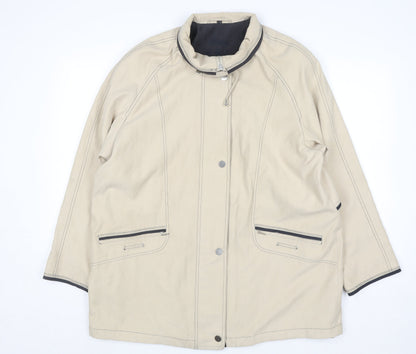 Womens UK Size 16 Ensign Beige Basic Jacket
