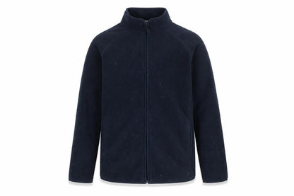 Front view of Marks & Spencer boys’ blue fleece full zip sweatshirt 11-12 years