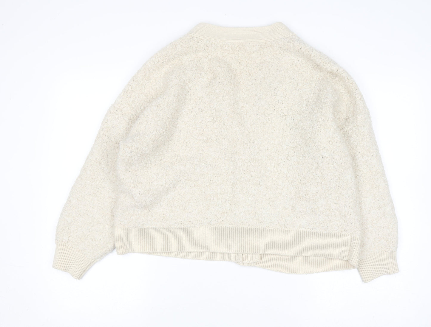 Womens UK Size L Gallery Ivory Cardigan Jumper